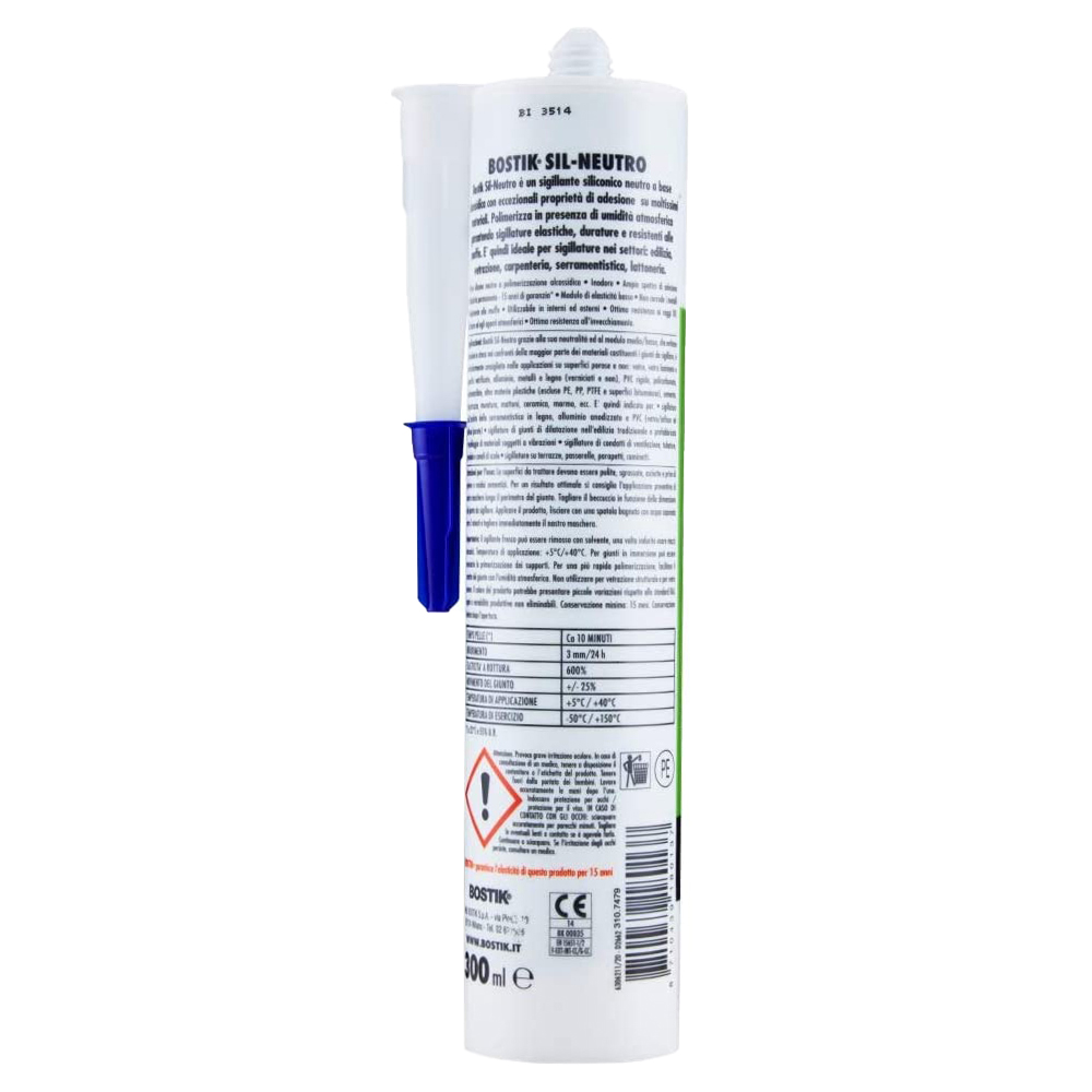 Silicone Neutro Nero SIL-Neutro BOSTIK 300 ml